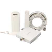 Dual band mobile signal booster 1800-2600MHz network signal booster with antennas