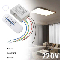 Saklar Remote 4 Chanel 220v Remote Switch On Off Lampu Saklar Remote Control 12v Sakelar Wireless