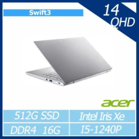 【福利僅拆封條】Acer Swift3 SF314-512-50JE 神秘銀/i5-1240P