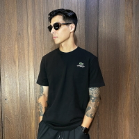 美國百分百【全新真品】Lacoste 短袖 網眼 T恤 鱷魚 上衣 T-shirt logo 黑色 CP31