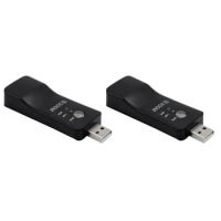 New 2X USB TV Wifi Dongle Adapter 300Mbps Universal Wireless Receiver RJ45 WPS For Samsung LG Sony Smart TV