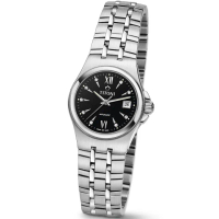 【TITONI 瑞士梅花錶】Impetus 動力系列-黑色錶盤鋼帶錶帶/27mm(23730 S-515)