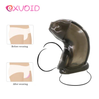 EXVOID Male Chastity Big Male Penis Extender Super Soft Cock Ring Sex Toys for Men Delay Time Cock Cages Dildo Enlargement