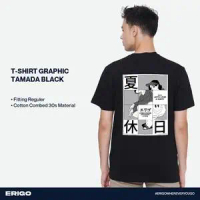Erigo T-Shirt Graphic Tamada Black sock original,otg clothes,james charles gold top