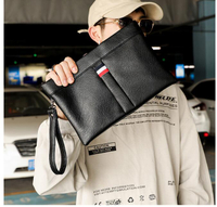 FINDSENSE X 韓國 時尚 男士 休閒 百搭 手抓包 手拿包 手提包 信封包 休閒文件包