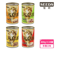 Seeds 聖萊西 Us Cat愛貓餐罐400g*24入組(貓罐頭 副食 全齡貓)