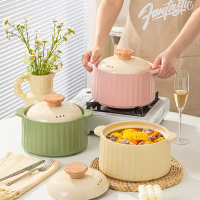 High-End Ceramic Pot for Home Use, Creative and Durable, High-Temperature Resistant Stew Pot, Stone