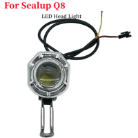 LED Head Light For Sealup Q8 Electric Scooter Folding Skateboard Front LED High Brightness Light With Horn Replace Parts