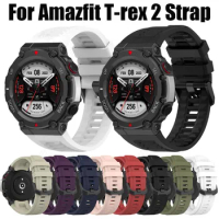 Sport Strap For Amazfit T-rex 2 Band Replacement Original Silicone bracelet for Amazfit T-rex 2 Smart Watch Correa Belt