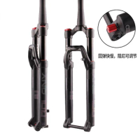 Bolany Bicycle Barrel Axle Front Fork Mountain Bike Damping Adjustment Suspension Fork Gas Fork