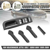 5Pcs/Lot Car Door Handle Cover For VW Volkswagen Bora Jetta Golf 4 MK4 1999-2007 Inside Panel Handles Interior Accessories Parts