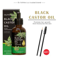 Get Stronger Fuller Hair With Organic 100% Pure Cold Pressed Jamaican Black Castor Oil - Nourishing Hair Care Oil