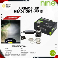 LUXIMOS LED LAMPU UTAMA MOTOR 30W SUPER BRIGHT TERANG CSP DC MP1S MINI PROJIE M6 MATIC BEBEK H6 H4 H