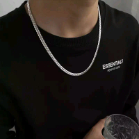 Kalung Titanium Sisik Naga-Kalung Titanium Pria-Kalung Viral Gold Silver