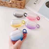 Transparent Gradient Color Earphone Case For Xiaomi Redmi Buds 4 Pro TWS Wireless Earphone Cover Buds4 Headset Soft TPU Box