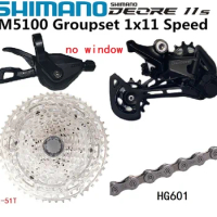 SHIMANO DEORE M5100 Groupset MTB M6000 Mountain Bike Groupset 1x11-Speed 11-42T 11-51T M5100 Rear Derailleur Shift Lever