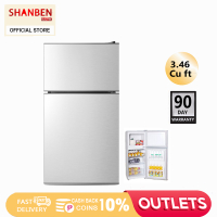 SHANBEN Smart Refrigerator, New Double Door Refrigerator,  Refrigerator, 3.46 cu. ft. Energy Saving, Quiet, for Home and Rental Room