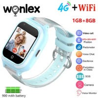 Wonlex Smart Watch Kids 4G SOS Video Call Body Thermometer Moniting Heart Rate Monitor Children's Smartwatch GPS Tracker KT23T