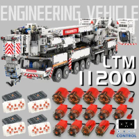 2024 Newest Liebherr LTM11200 Mobile Crane Model Remote Control MOC Building Blocks Toys Bricks Kit Boy Christmas Gifts