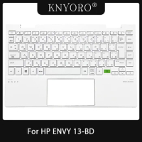 Original NEW JP Japan Keyboard Backlight Laptop Top Case For HP ENVY 13-BD Palmrest Upper Housing Cover M15460-291 M14509-291