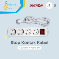 DUTRON Stop Kontak Switch ON/OFF SNI dengan Kabel dan Colokan Listrik / Steker 3 Lubang 4 Lubang 5 L