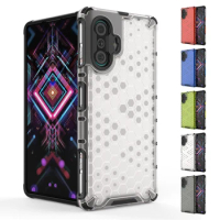 Shockproof Case for Redmi K40 Gaming Cover Xiaomi Redmi K40 Gaming New Transparent Honeycomb Clear Cover Redmi K40 Gaming Fundas