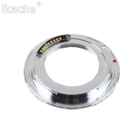 New Brass AF Confirm Chip M42 Lens To For Canon For EOS Mount Adapter 60D 50D 40D 600D 550D 500D Silver