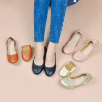 European and American style shoes solid color thickened soft soled womens shoes spring flat bottom shallow shoes boat shoes