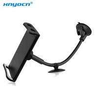 Black Tablet Car Stand Holder With Double Strong Suction Cup For Ipad 1 2 3 4 Pro 3.5-5.5 Inch Mobile Phone And 7-10 Inch Pad Pc