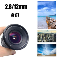 Mcoplus 12mm f/2.8 Manual Ultra Wide Angle Lens for Sony E Mount Mirrorless Camera APS-C A7 A6000 A6500 A6300