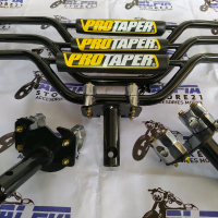 COD Paketan stang motor custom model trail dan dudukan adaptor untuk semua jenis motor Honda Yamaha 