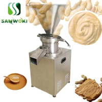 Tahini peanut butter machine colloid mill maker machine in vertical type Peanut butter Colloid mill Machine for blueberry Jam