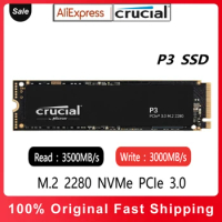 Crucial P3 Gaming Solid State Drive SSD 500G 1TB 2TB 3500MBs PCIe3 NVMe M.2 2280 For Dell Lenovo Asus HP Desktop Computer Laptop