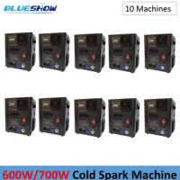 1-10PCS 700w Cold Spark Machine flightcase Ti Power 600W 750W Cold Firework Machine Fountain Stage Sparkler Machine with Remote