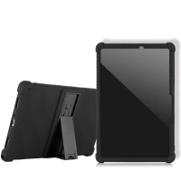 【VXTRA】聯想 Lenovo Legion Tab Gen 3 TB321FU 8.8吋 全包覆矽膠防摔支架軟套 保護套-黑