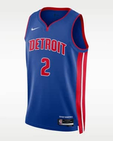 NIKE Men Basketball Cade Cunningham Detroit Pistons Icon Edition Swingman Jersey Basket Pria [DN2004