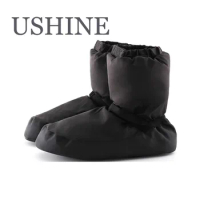 USHINE Winter Ballet Warm Up Booties National Dancing Shoes Adult Modern Dance Ballet Point Warm Shoes Exercises Ballerina Boots