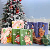 Christmas Paper Gift Bags Cristmas Ornaments Merry Christmas Decor For Home Xmas 2022 Navidad Noel Happy New Year Gift 2023