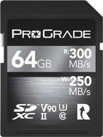 [4美國直購] ProGrade 64GB Digital SDXC UHS-II V90 300R Memory Card