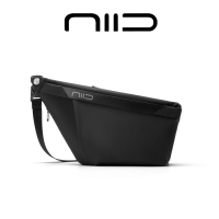 NIID Merek Amerika Tas Bahu Pria Berwarna Hitam Matte Tas Senjata Bergaya Tahan Air Tas Anti-pencuri