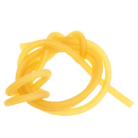 1M Strong Natural Latex Elastic Parts Rubber Band Tube Tubing Hunting Slingshot Catapult Bow Arrow Accessories 2x5mm Yellow