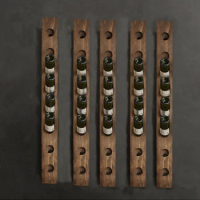 American-style wall-mounted solid wood wine inserts, wall-mounted wine racks, creative grapes, wine cellar bar
