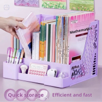 File Storage Racks & Organizers Assortment: Desktop Shelves, File Baskets, Folder Boxes, Bookcases,