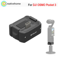 PULUZ Type-C Charging Dock Base For DJI OSMO Pocket 3 Sport Camera Desktop Adapter Stand with 1/4 Screw Hole