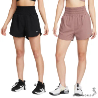 Nike 短褲 女裝 高腰 內裡三角褲 黑/紫紅 DX6643-010/DX6643-208