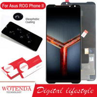 Original 6.59" AMOLED For ASUS ROG Phone II LCD Phone 2 Display Touch Screen For ASUS Phone2 ZS660KL I001DA LCD