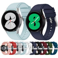 WatchBand Strap For Samsung Galaxy Watch 4 40mm 44MM /Galaxy Watch 4 Classic 42mm 46mm Official Silicone WristBand Bracelet belt