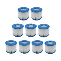 9PCS Pool Filter Replacement For Intex Spa Filter 29001E 11692,Type S1 Hot Tub Filter For Intex Purespa 28403E,28407E