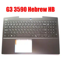 Hebrew HB Laptop Palmrest For DELL G3 3590 3500 0P0NG7 P0NG7 07C0FX 7C0FX 01WN78 1WN78 05DC76 5DC76 06VC7N 6VC7N Keyboard New