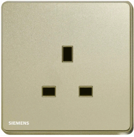西門子 DELTA®arina 13A單位插座 香檳金